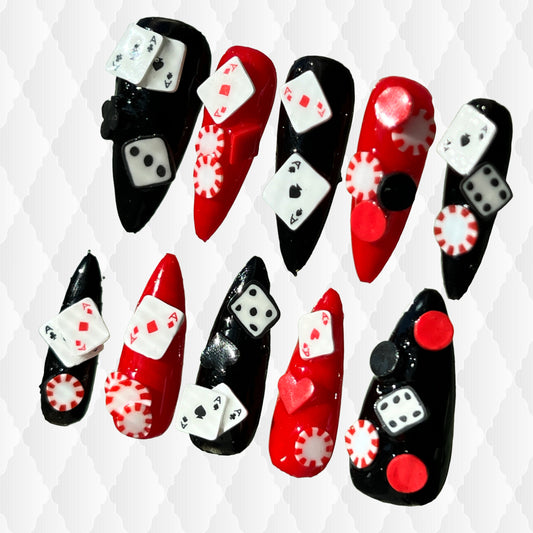 ♥️♦️Poker Nails 🃏♣️